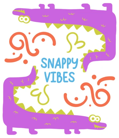 Playful Crocodile Design Template with Snappy Vibes