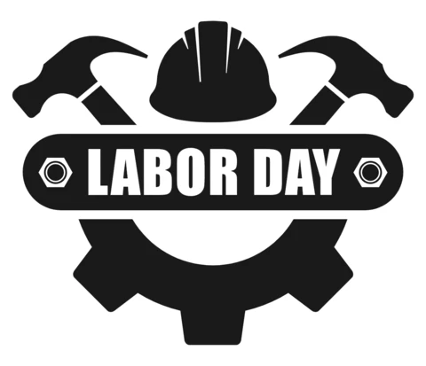 Modèle de logo pour la fête du travail