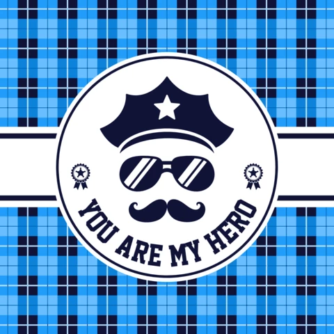 Happy Father's Day Card Banner Design Template