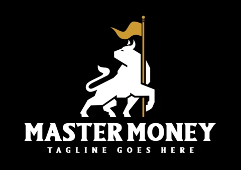 Master money plantilla de diseño de logotipo