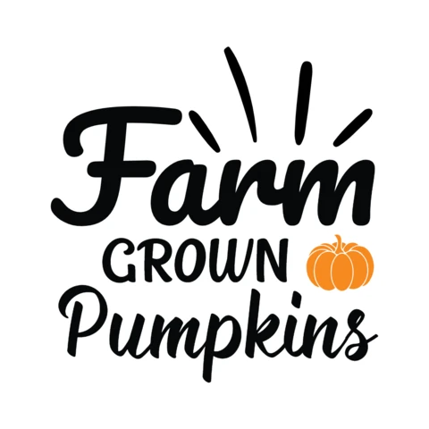 Farm Grown Pumpkins T-shirt Design Template