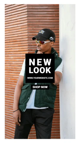 New Look Man Fashion Sale Instagram Story Post Design Template