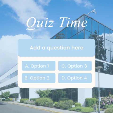 Engaging Quiz Time Instagram Post Design Template