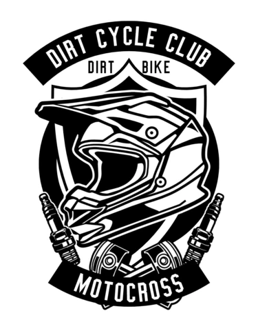 Plantilla de diseño de camiseta de motocross del club Dirt Cycle