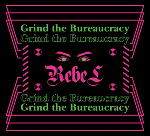 Plantilla de diseño rebelde para gráficos de camisetas audaces