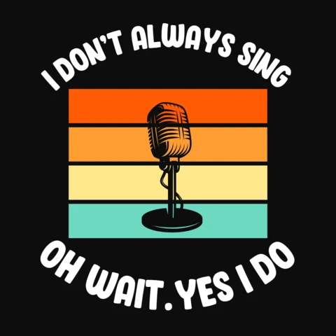Singer Quote Vintage T-Shirt Design Template