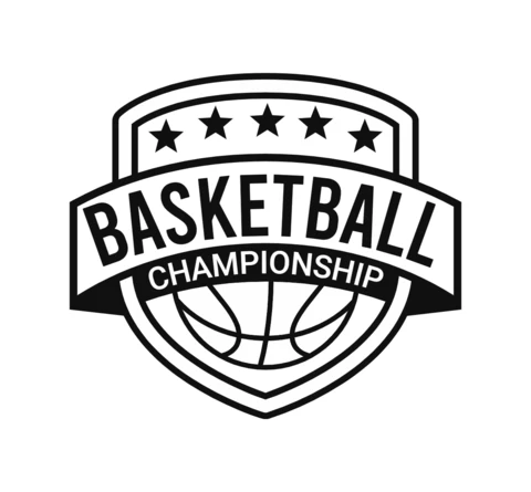 Basketball Tournament Championship Sports Logo Design Template