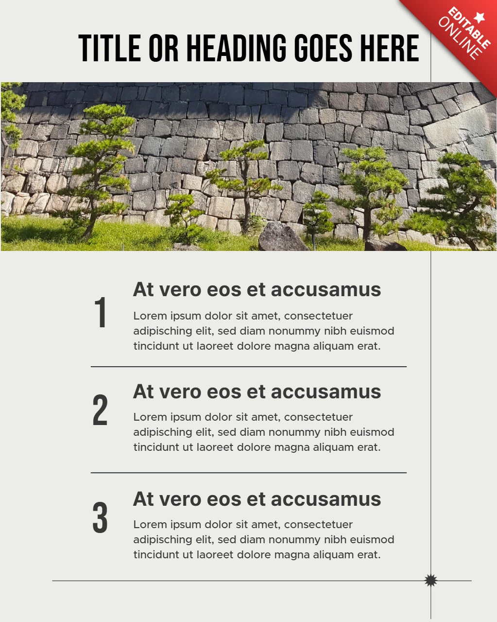 Nature-Inspired List Instagram Post Design Template