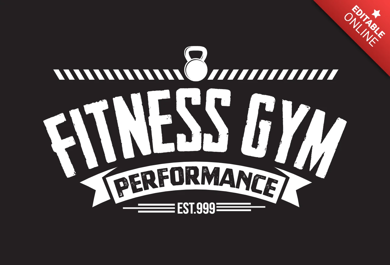 Fitnessstudio bodybuilder logo entwurfsvorlage