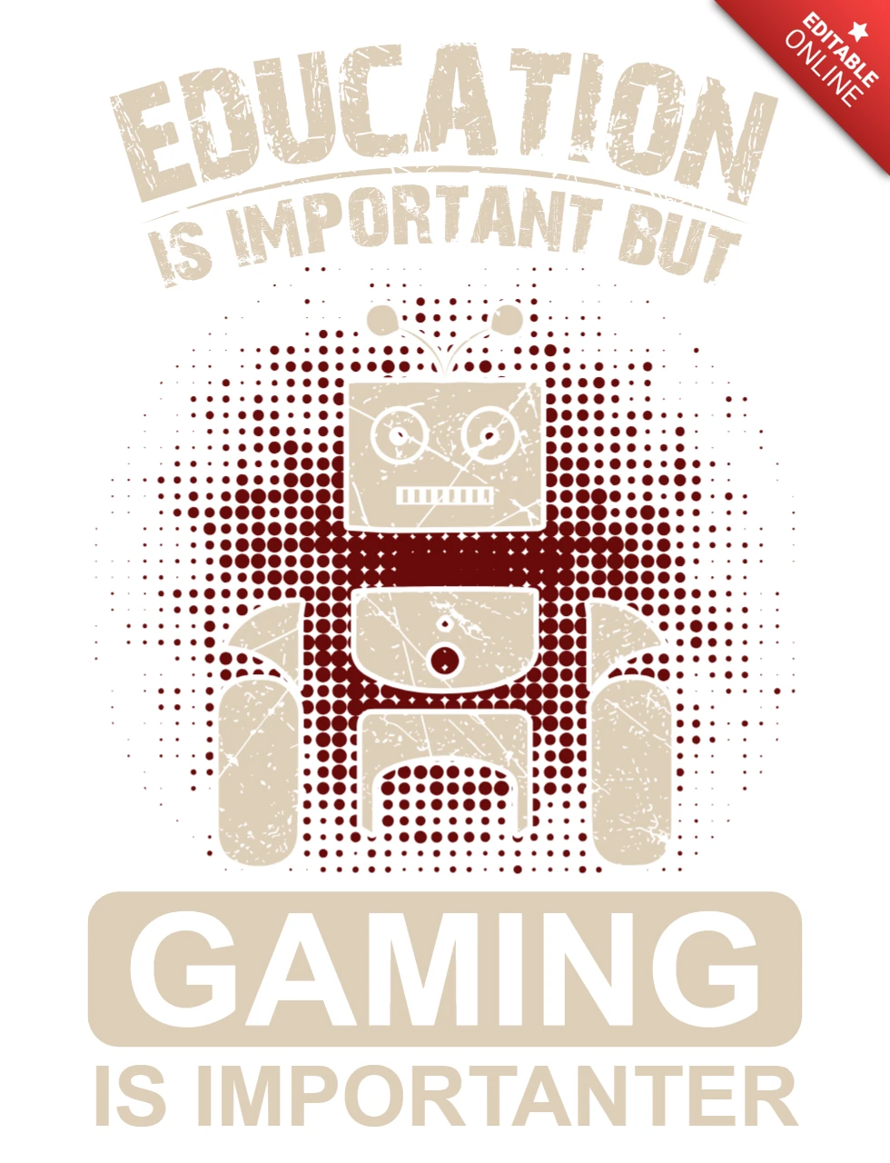 Retro Gaming Education Design Template for Creative Projects