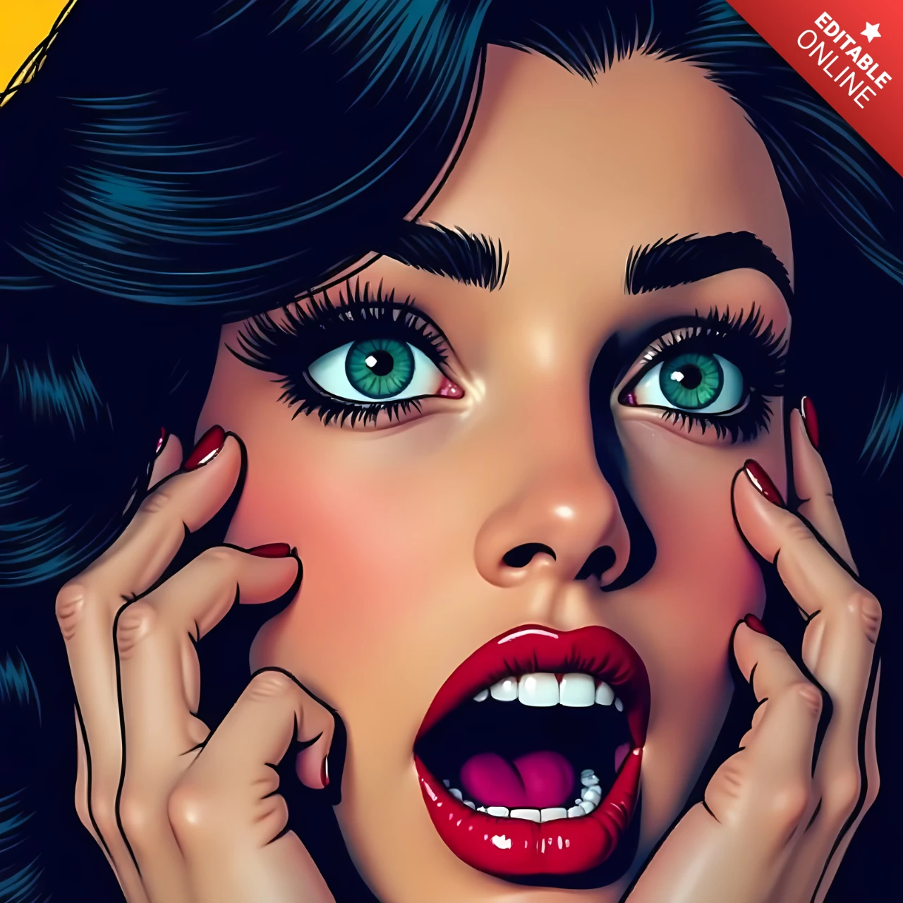 Pop Art Glamour Design Template for Stunning Visuals