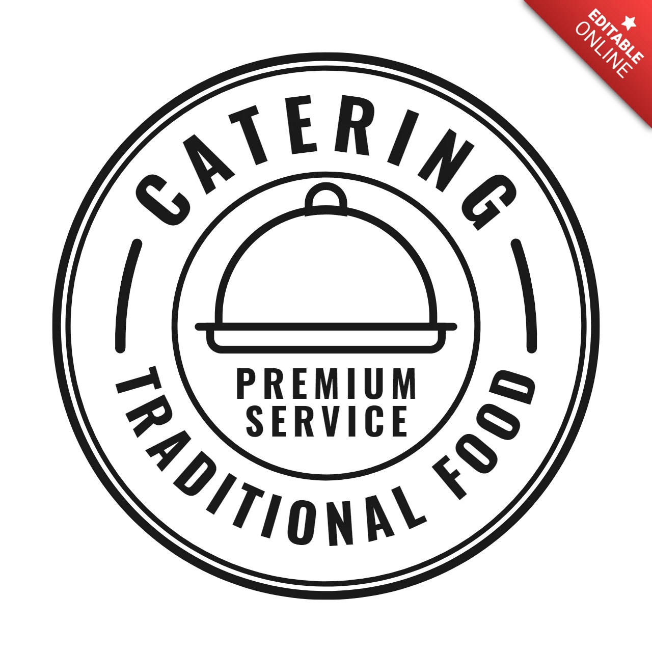 Catering Traditional Food Logo Design Template