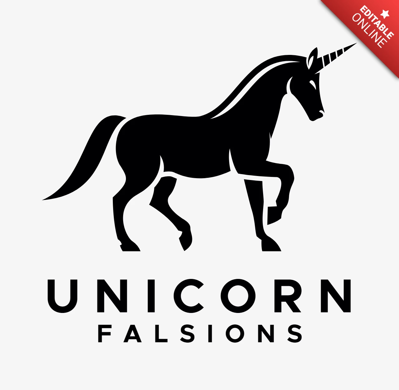 Unicorn Logo Design Template