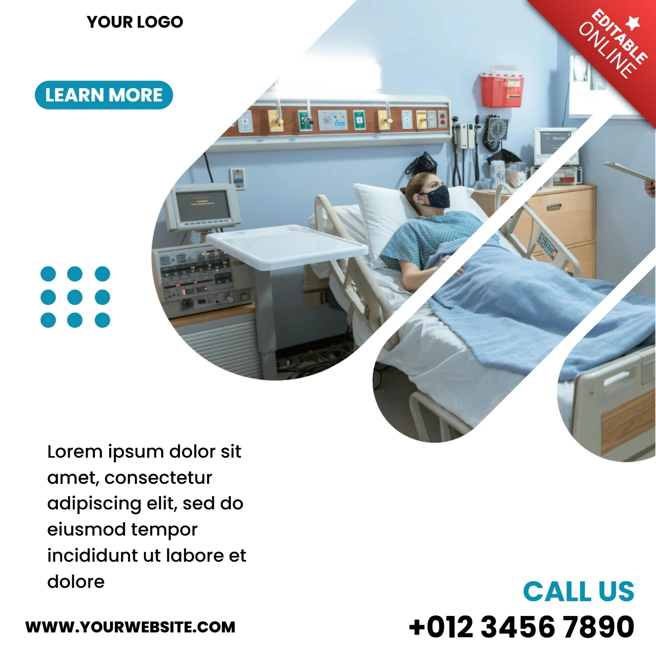 Eye-Catching Medical Social Media Post Design Template