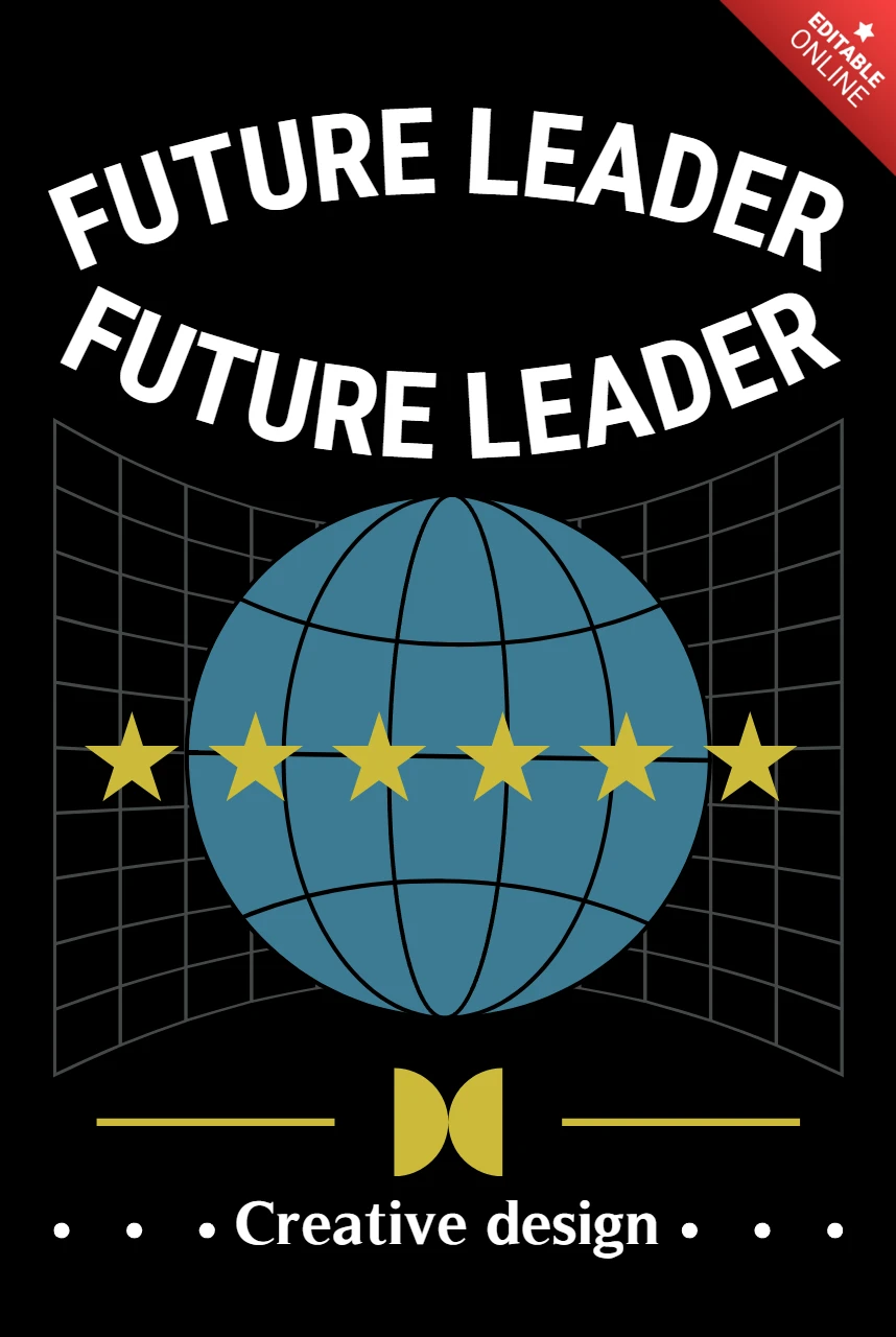 Zukunftsführer-Designvorlage für Motivationsposter