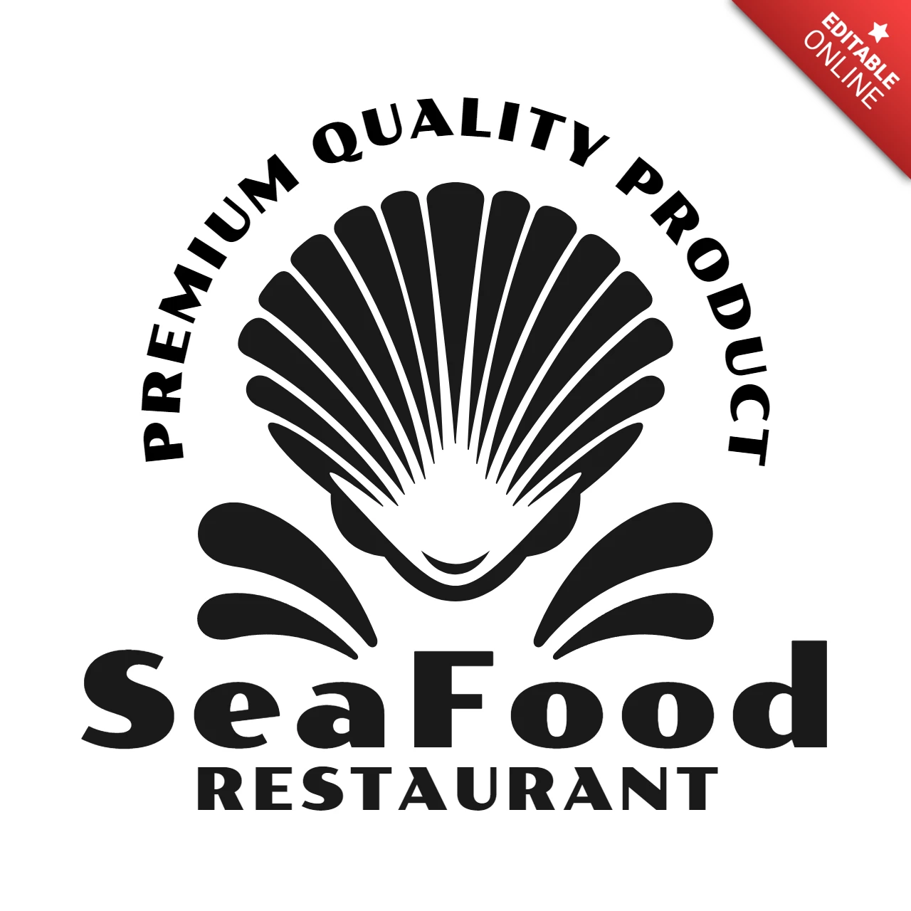 Seafood restaurant ontwerpsjabloon