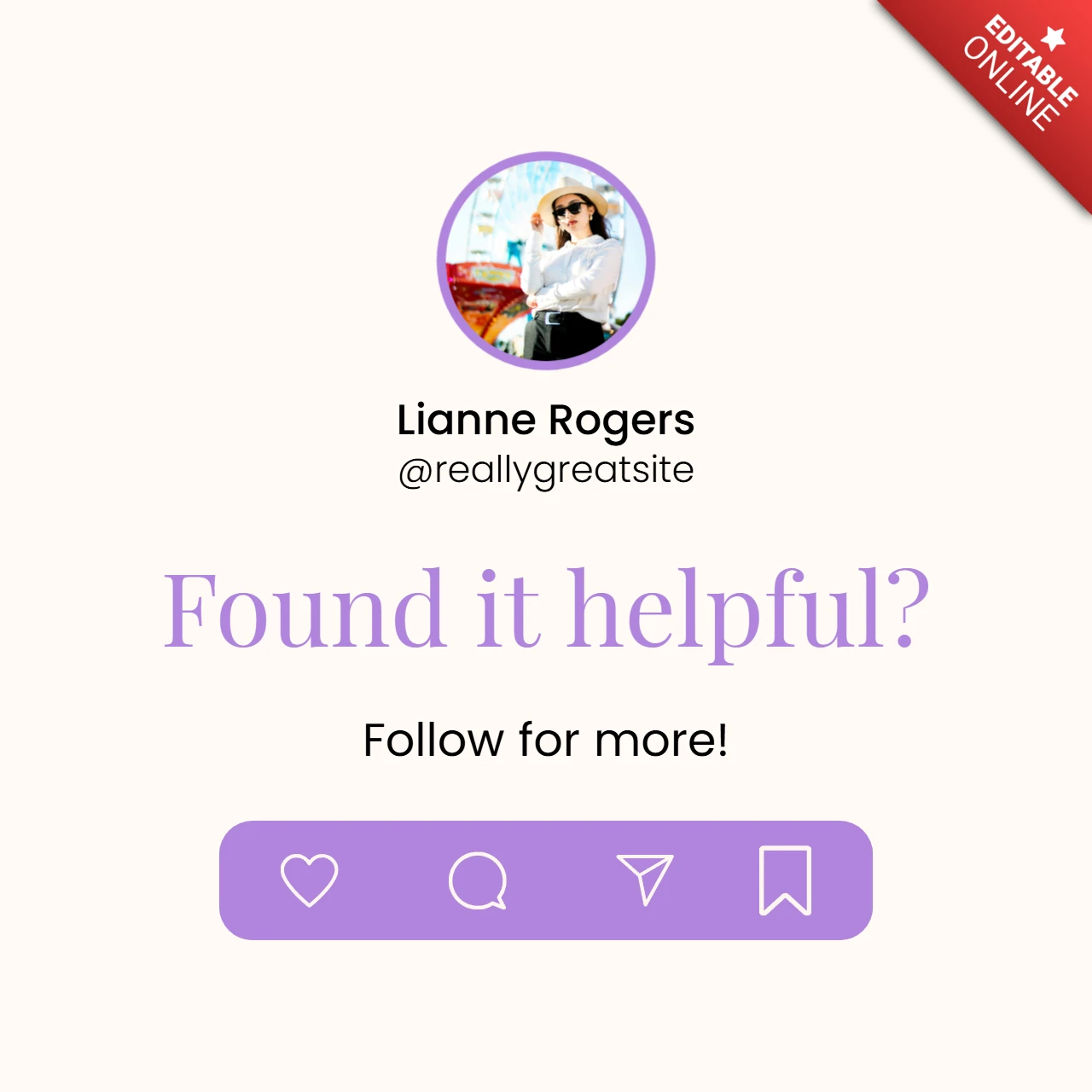 Volg ons vandaag nog instagram post design template