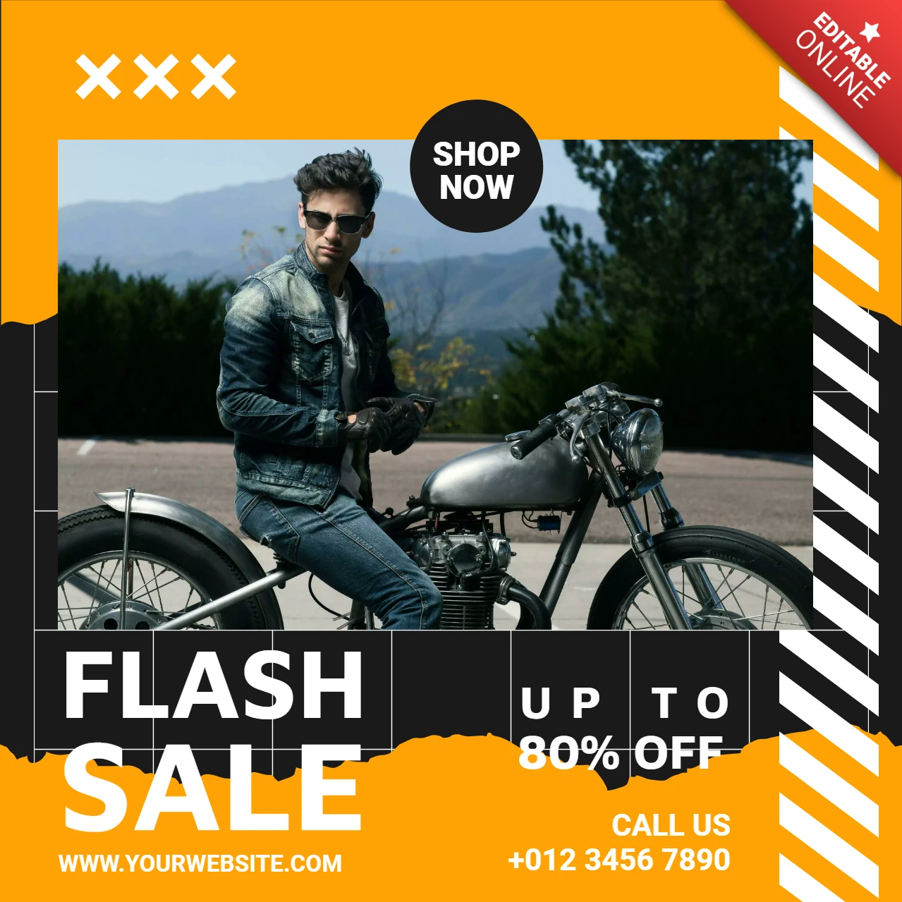 Fashion Flash Sale Instagram Post Design Template