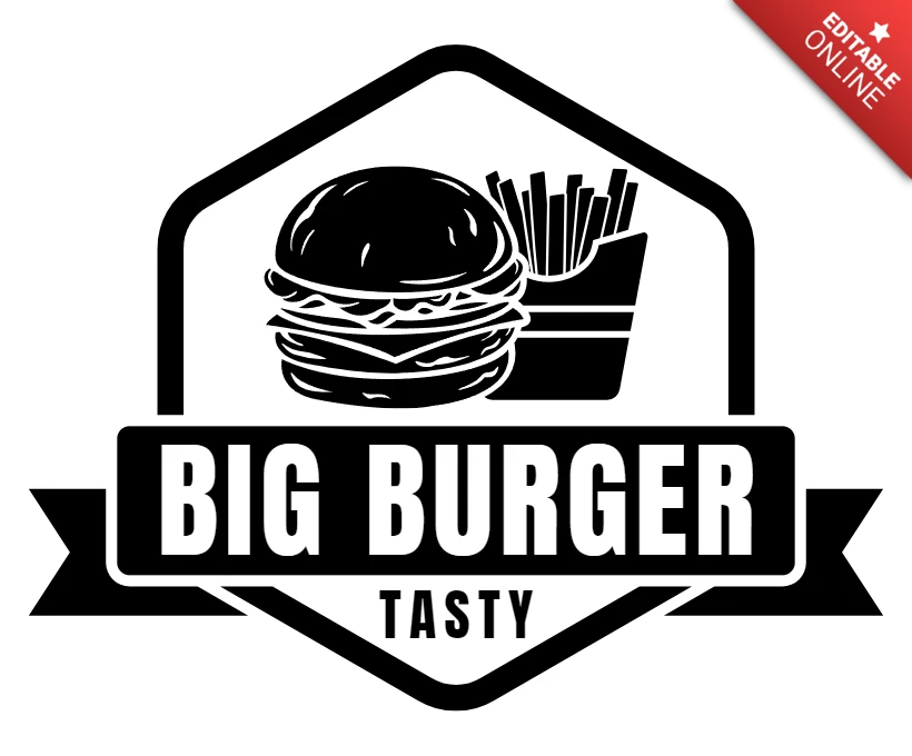 Fresh and Tasty Burger Logo Design Template