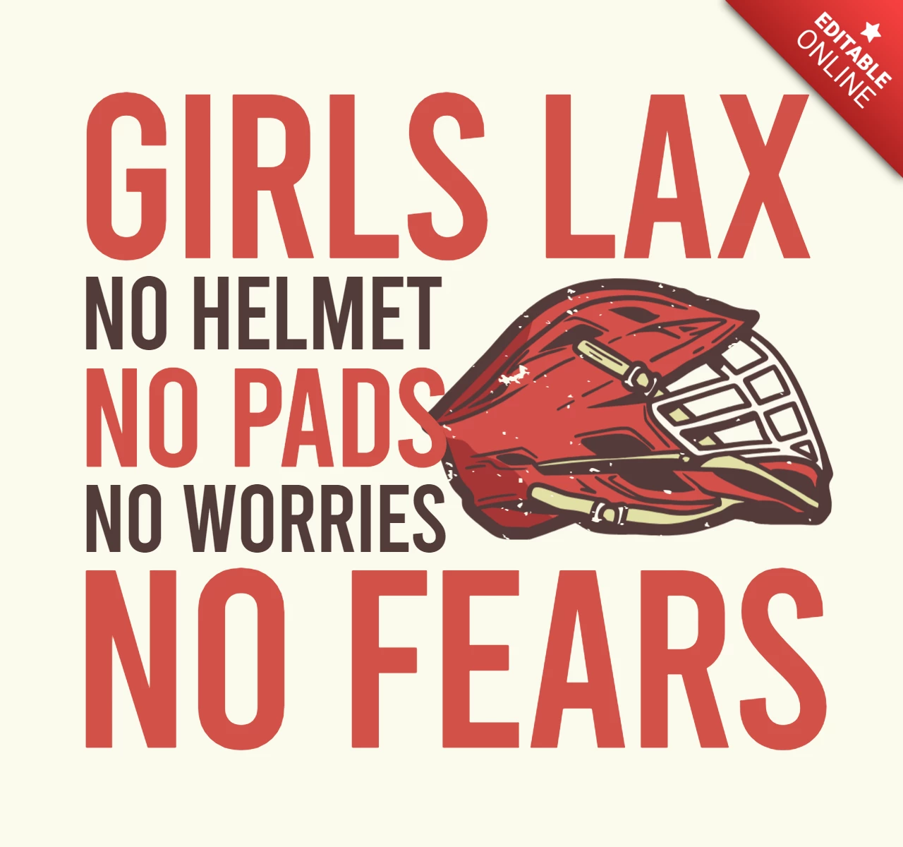 Lacrosse helm vintage t-shirt ontwerpsjabloon