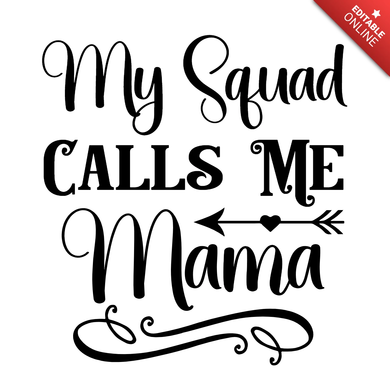 Mon équipe m'appelle maman - modèle de t-shirt