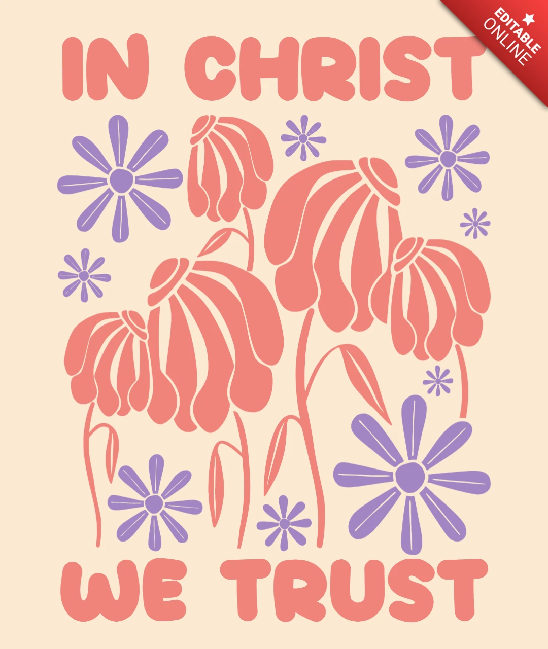 Glaube über Angst inspirierend im Christus vertrauen T-Shirt Design Vorlage