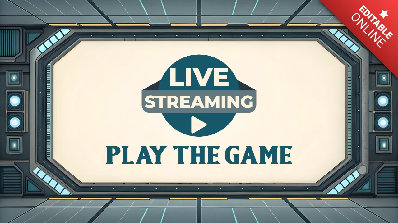 Modèle de conception de jeu en direct futuriste