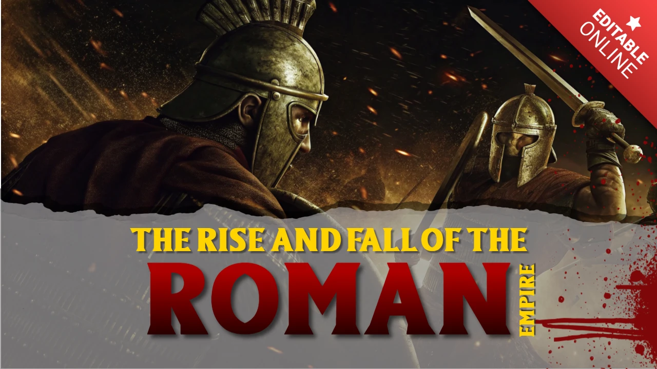 Historical Editable YouTube Thumbnail Template Design