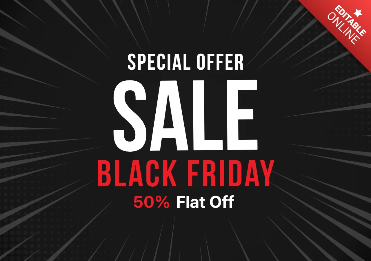 Dynamische Black Friday Verkaufsdesign-Vorlage für Werbeflyer