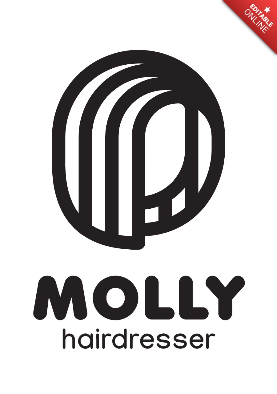 Hair Dresser Logo Design Template