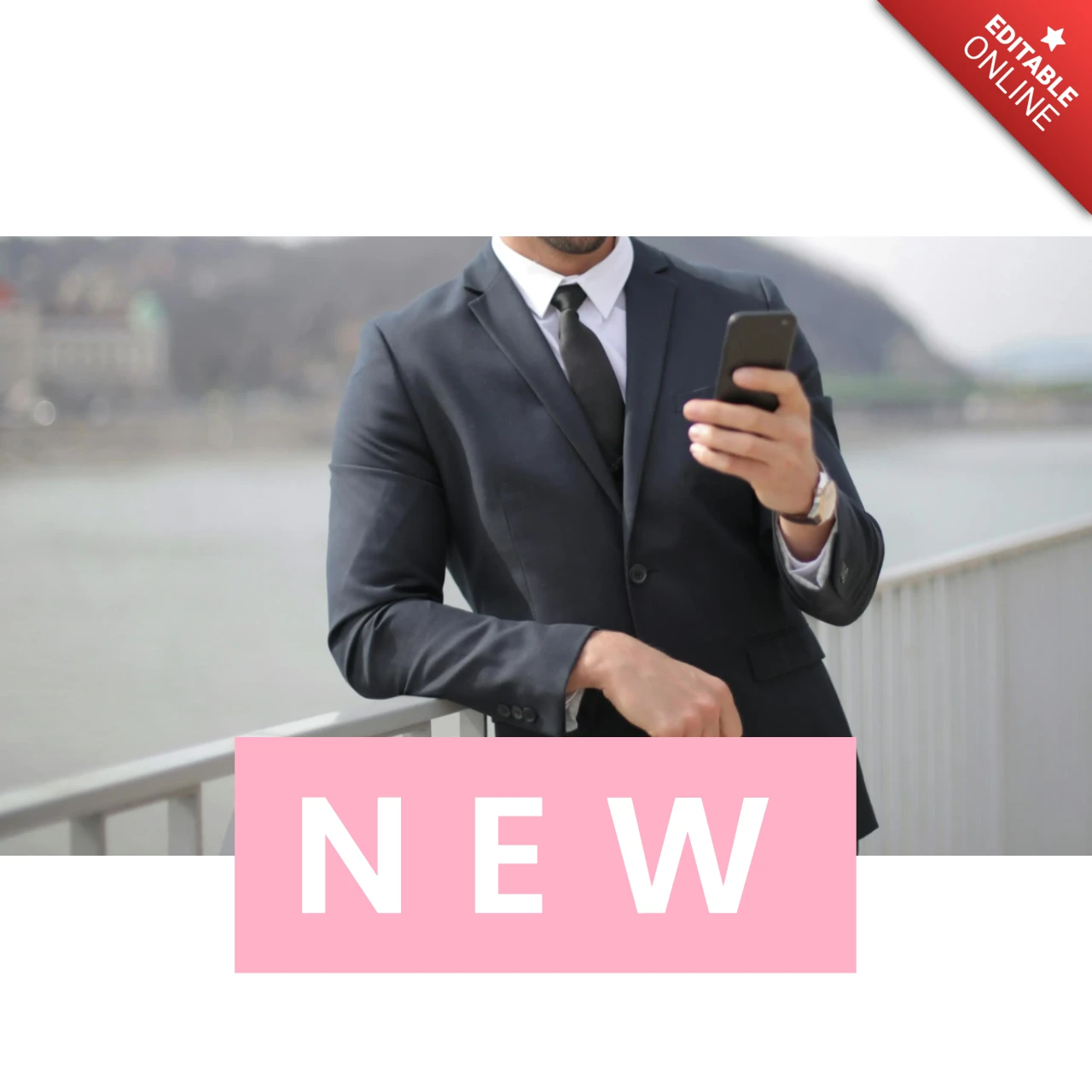 Gentlemen Fashion Instagram Social Media Post Template