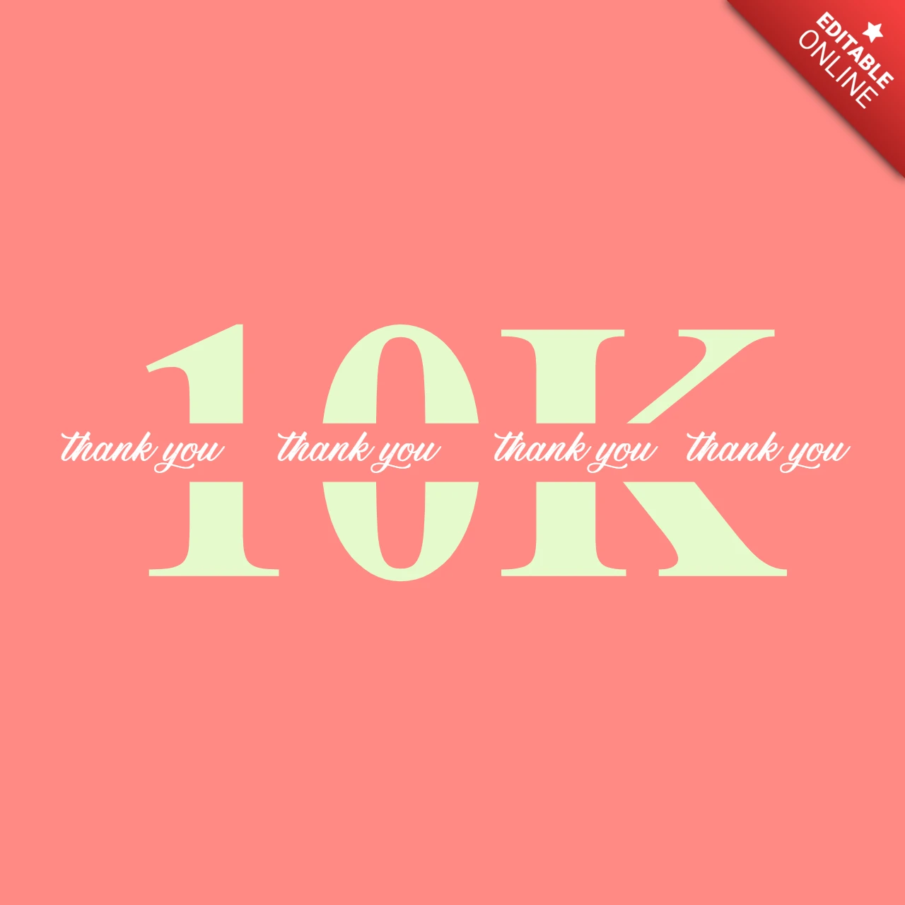 10k follower feier instagram post design vorlage