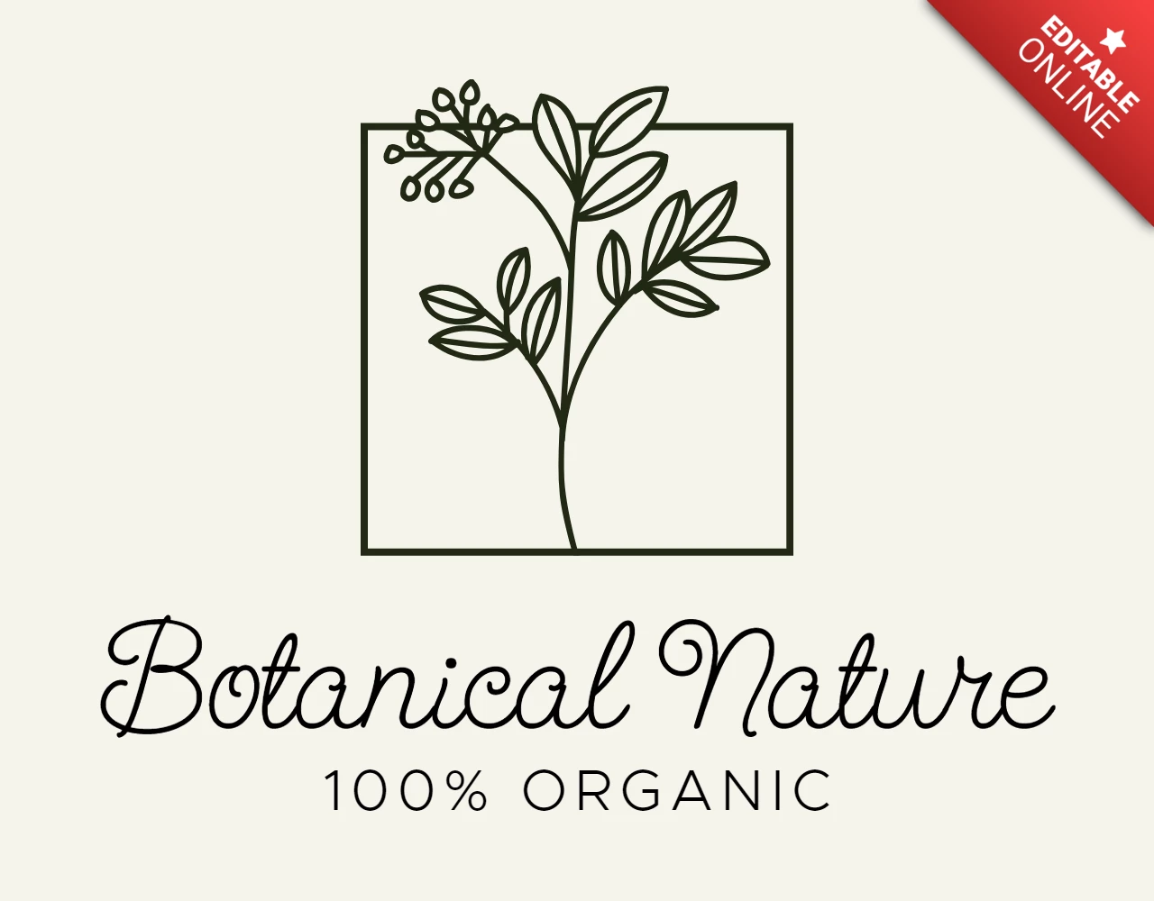 Plantilla de diseño de logotipo orgánico tropical