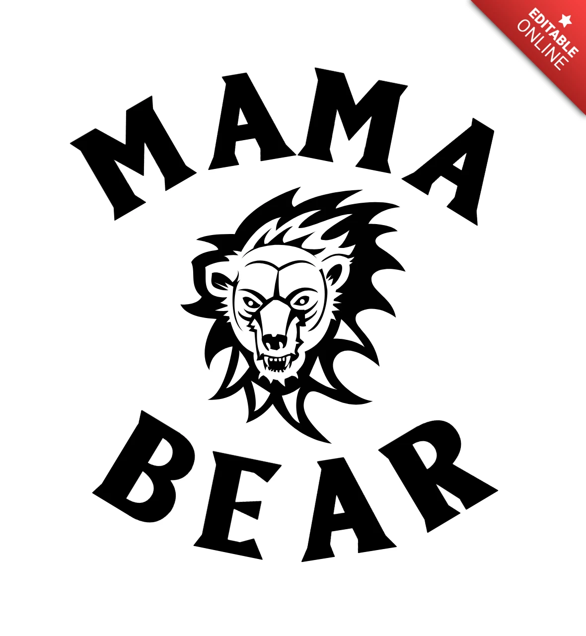 Mama bär t-shirt design vorlage