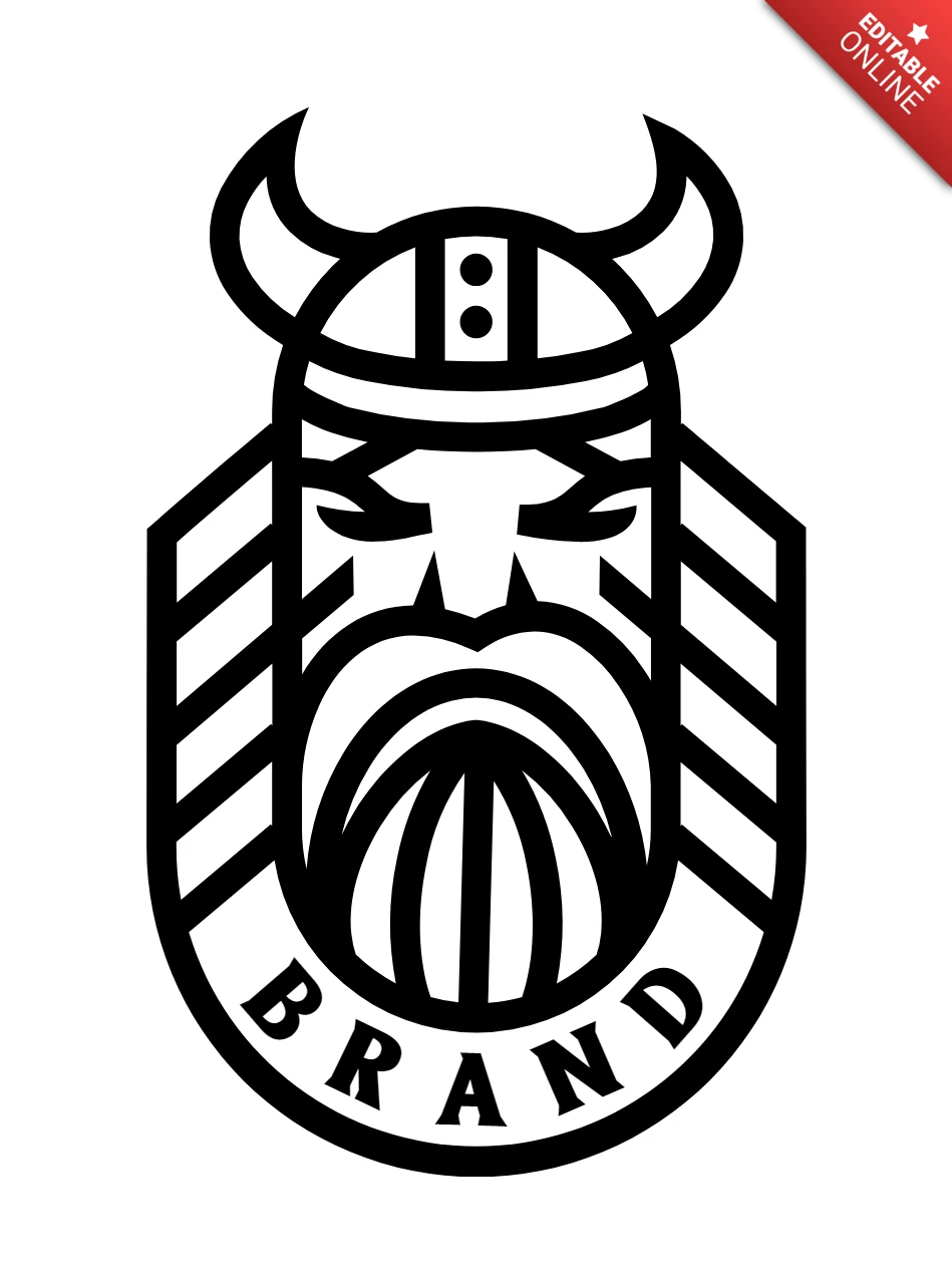 Viking Logo Design Template