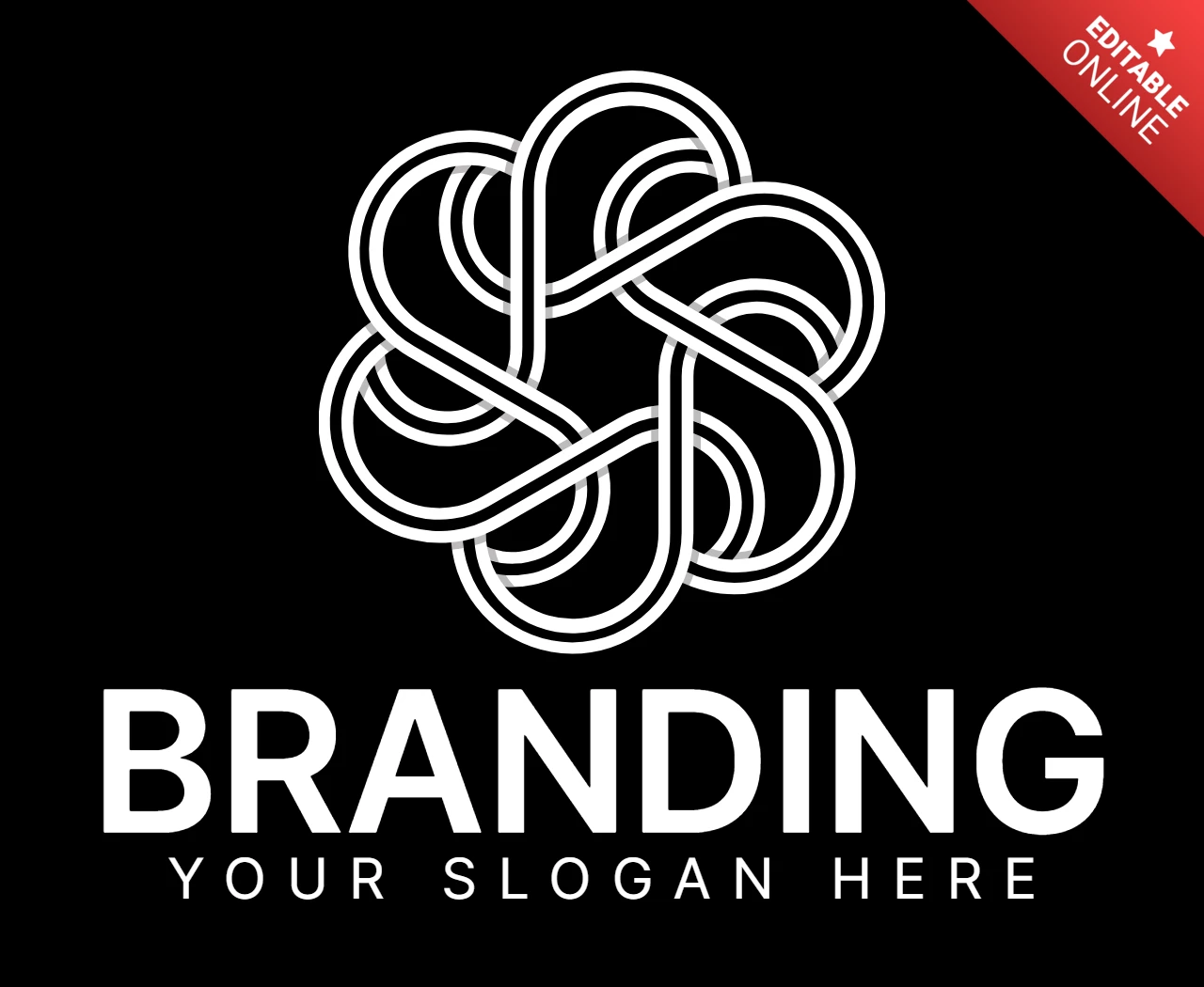 Neue, moderne Logo-Designvorlage mit abstrakter Form
