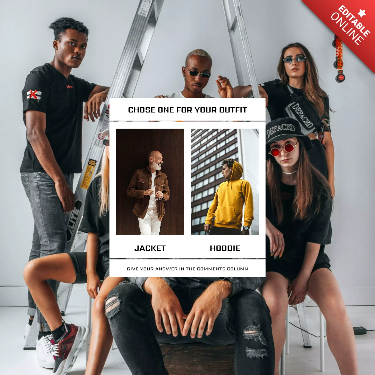 Fashion Store Social Media Post Design Template