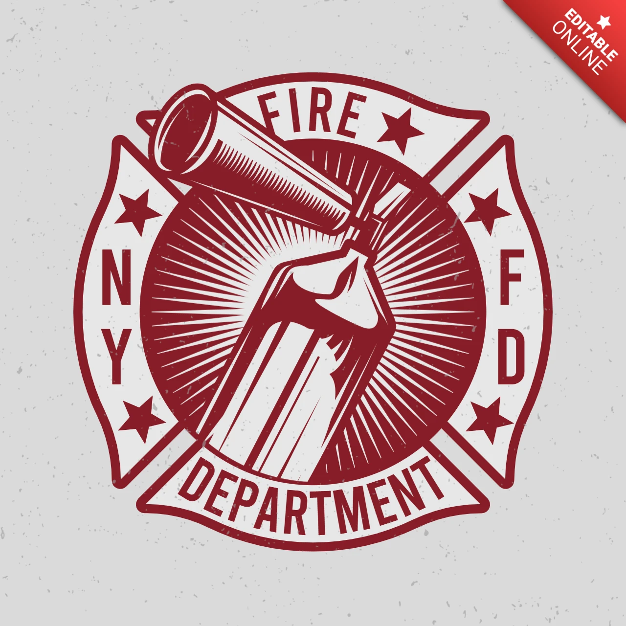 Fire Extinguisher T-Shirt Design Template