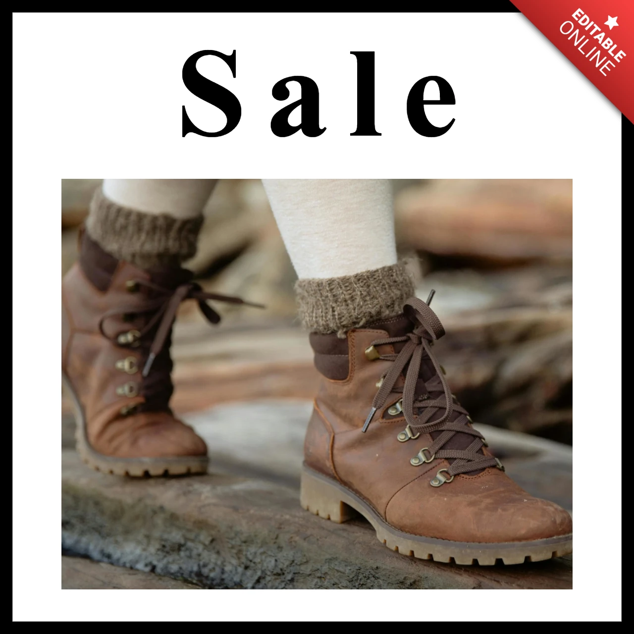 Shoe Sale Marketing Instagram Social Media Post Template
