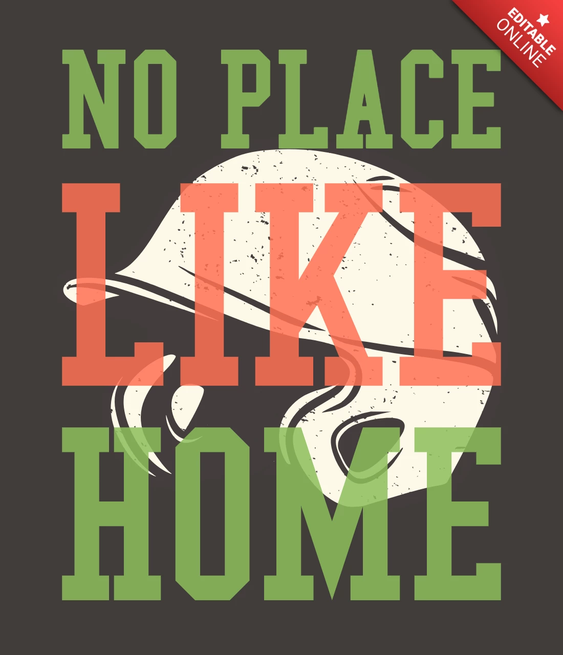 Honkbal helm vintage t-shirt ontwerpsjabloon