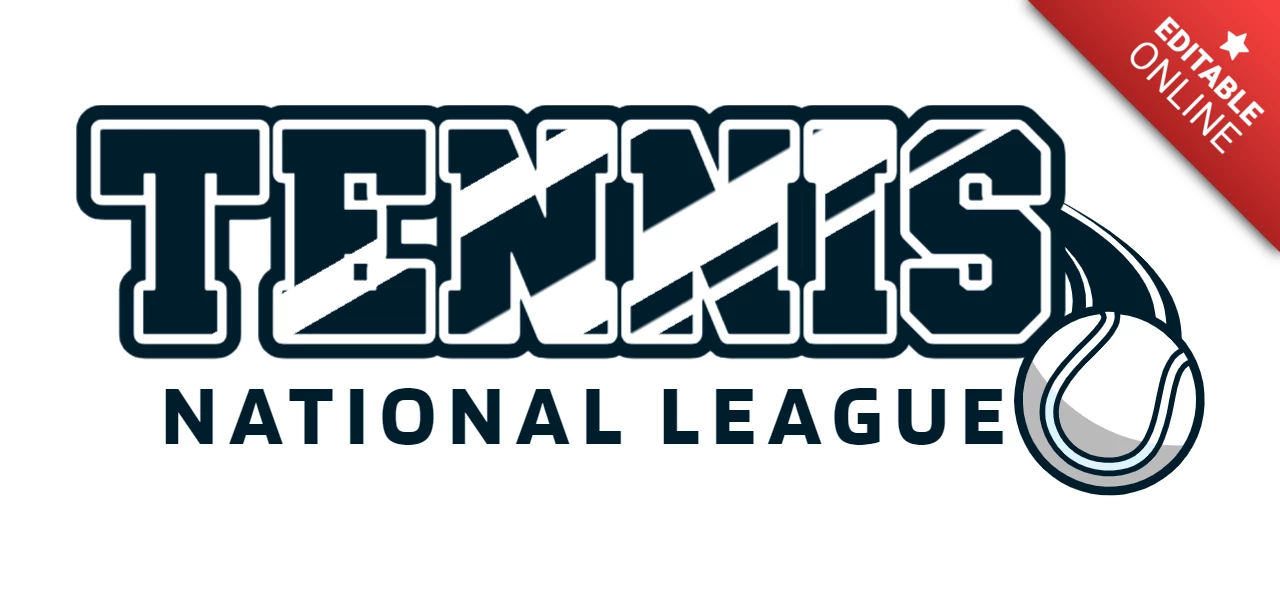 Tennis nationale liga logo entwurfsvorlage