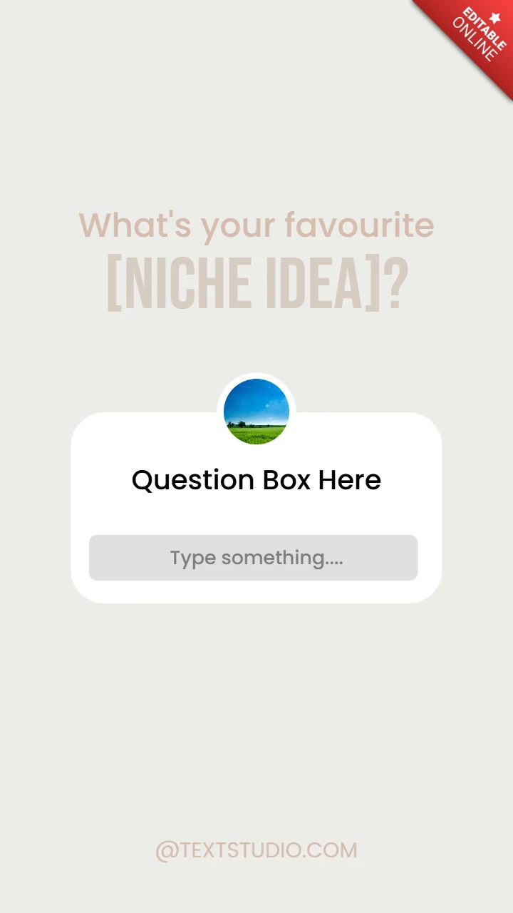 Teilen Sie Ihre Lieblings-Nische Idee instagram Geschichte Post Design-Vorlage