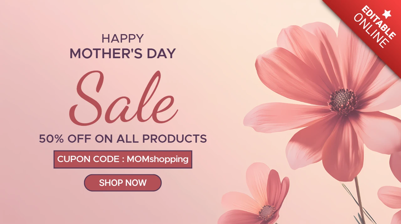 Elegante floral Muttertag Verkauf Vorlage Design für Promotions