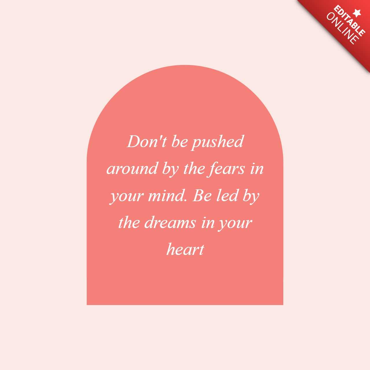 Cute Pink Motivational Quote Instagram Post Design Template