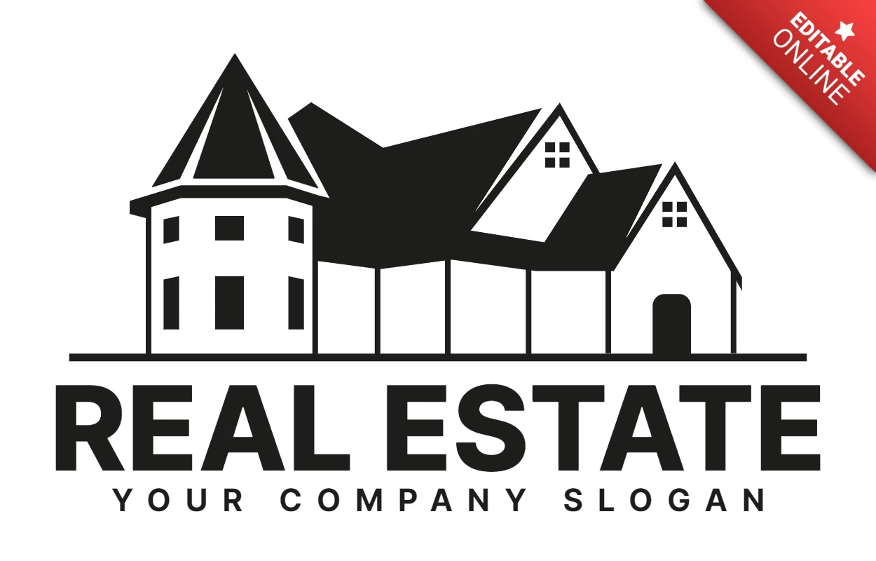 Real Estate Company Logo Design Template