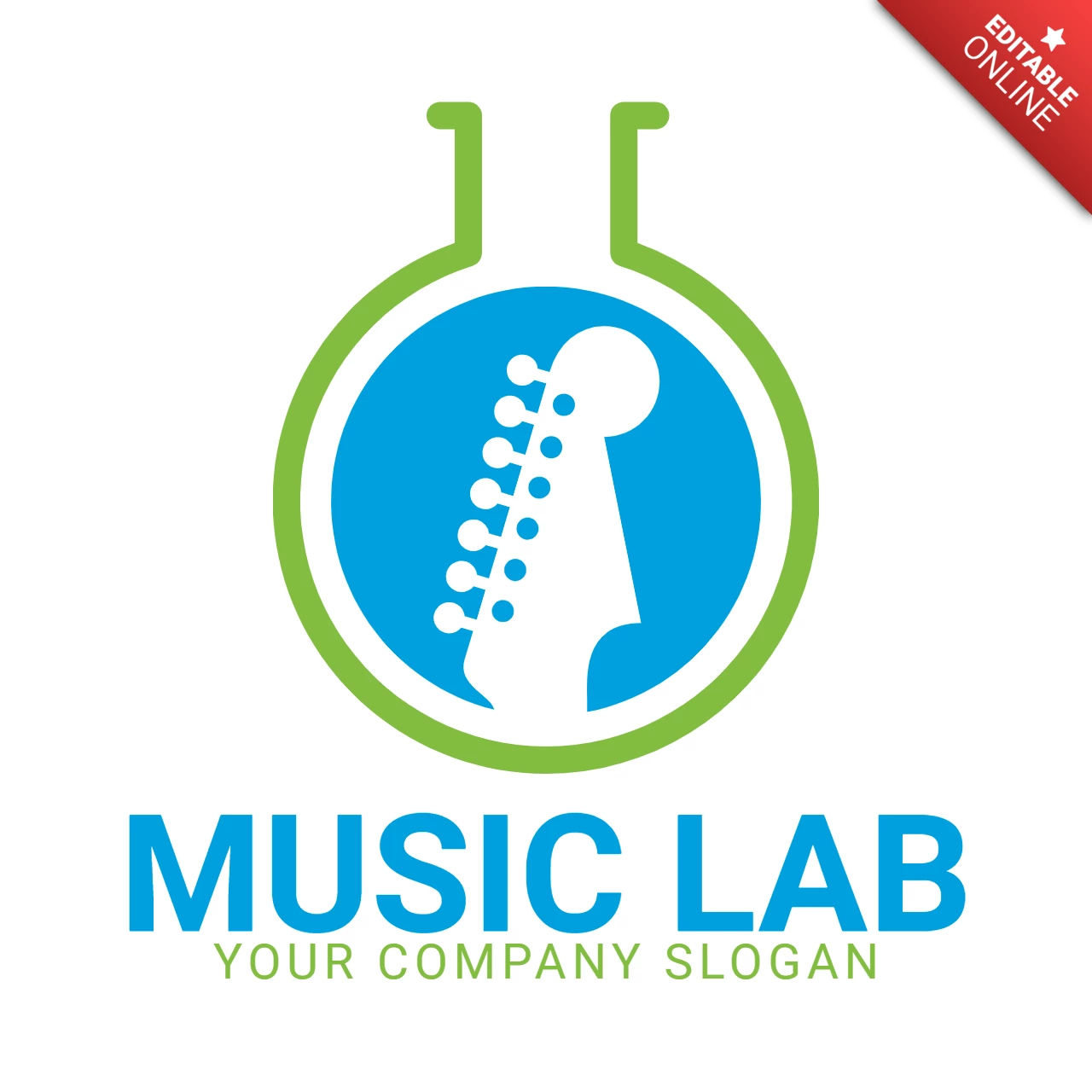 Musiklabor Logo Design Vorlage