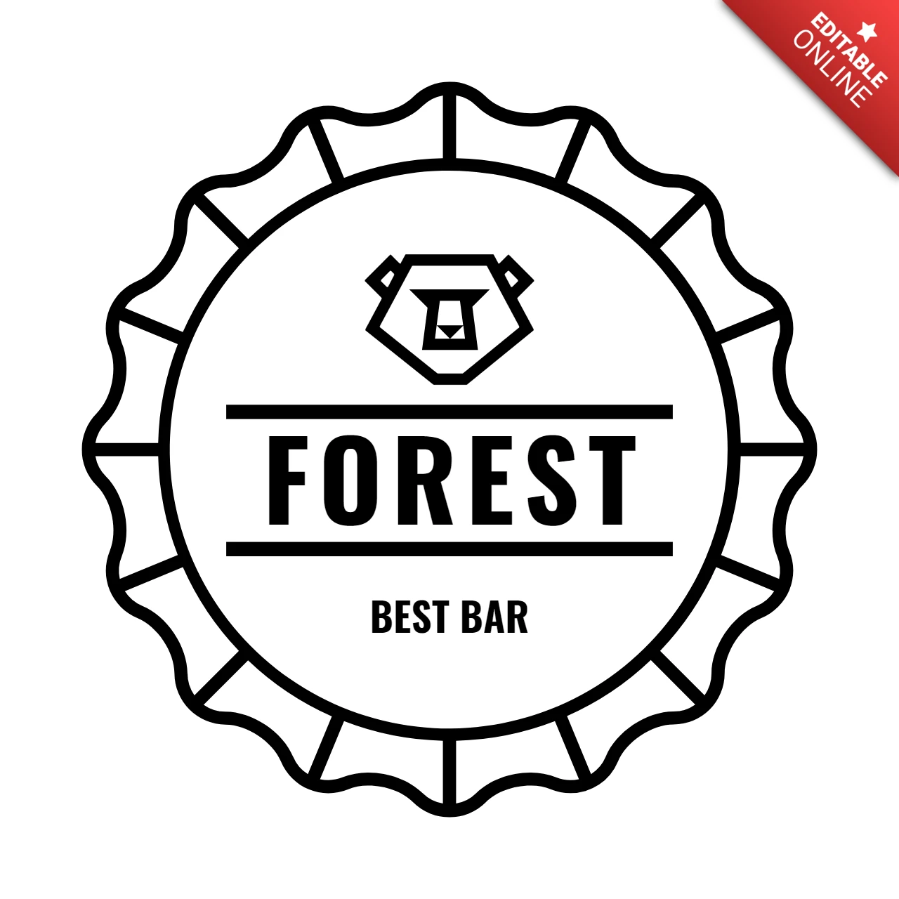 Forest Bear Logo Design Template