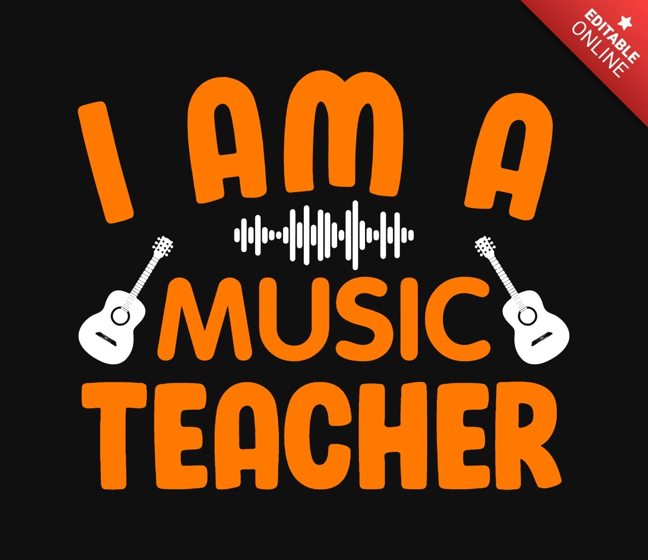 Ontwerpsjabloon t-shirt muziekleraar