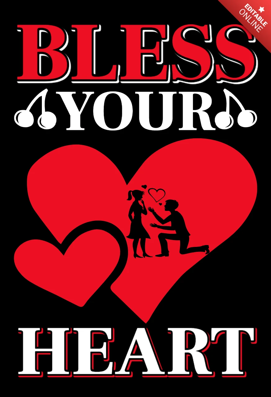 Romantische Herz-Design-Vorlage für Liebe und Verlobungsfeiern