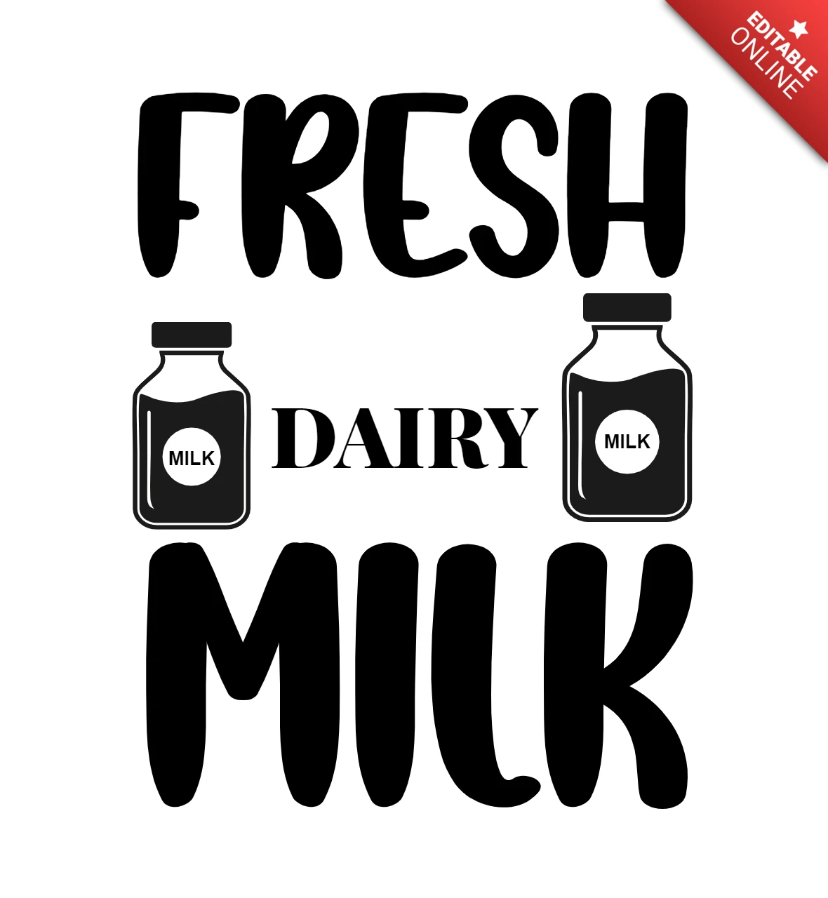 Modèle de t-shirt pour le petit déjeuner à base de lait frais